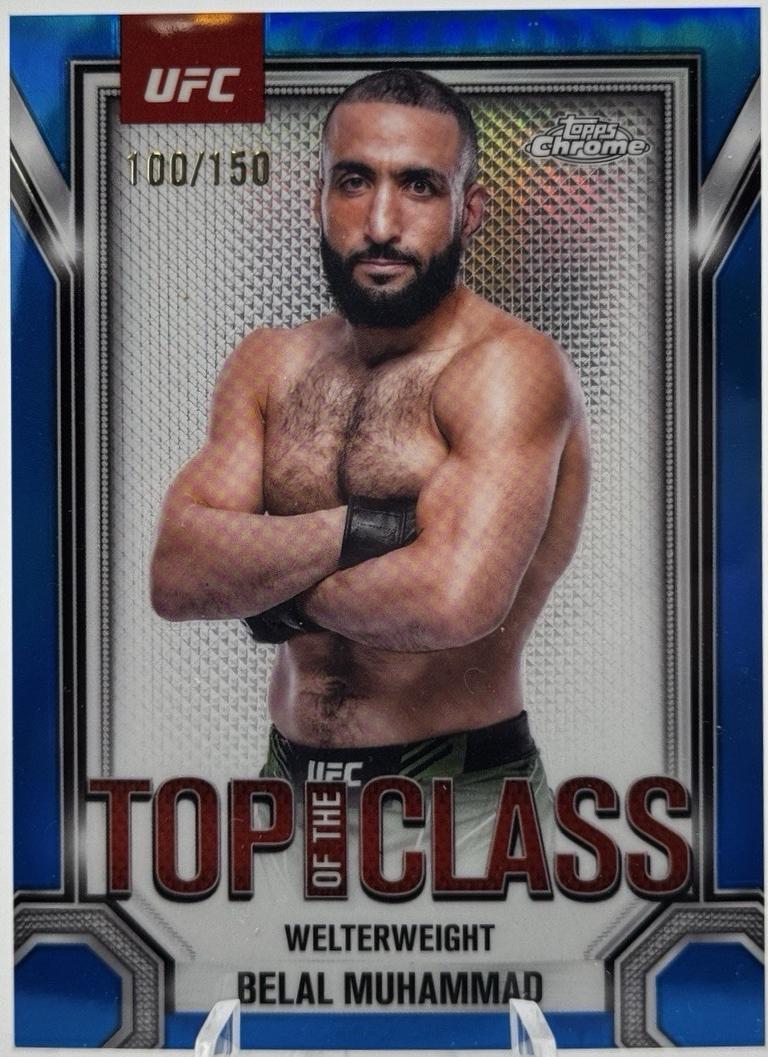 Belal Muhammad 2025 Topps Chrome UFC Top of the Class #TTC-6 Blue Refractor