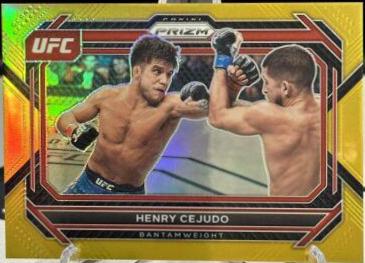 Henry Cejudo 2023 Panini Prizm UFC Base #52 Gold