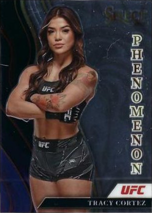 Tracy Cortez 2022 Panini Select UFC Phenomenon #16 Black Flash