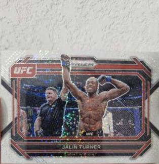 Jalin Turner 2023 Panini Prizm UFC Base #14 White Sparkle