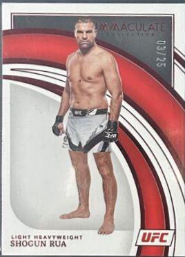 Mauricio Rua 2022 Panini Immaculate UFC Base #95 Red