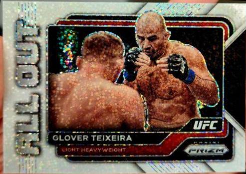Glover Teixeira 2023 Panini Prizm UFC All Out #30 White Sparkle