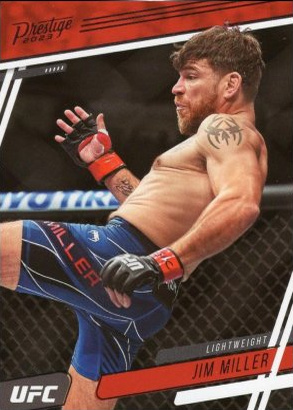 Jim Miller 2023 Panini Chronicles UFC Base Prestige #180 Platinum