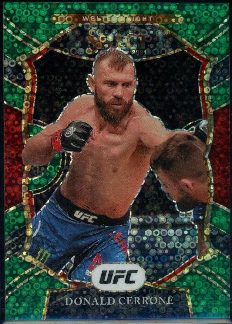 Donald Cerrone 2021 Panini Select UFC Octagonside #239 Green Disco