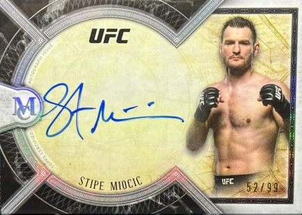 Stipe Miocic 2018 Topps UFC Museum Collection Museum Autographs #MA-SM Gold