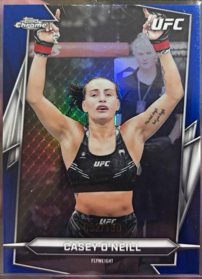 Casey O'Neill 2026 Topps Chrome UFC Base #81 Blue Refractor