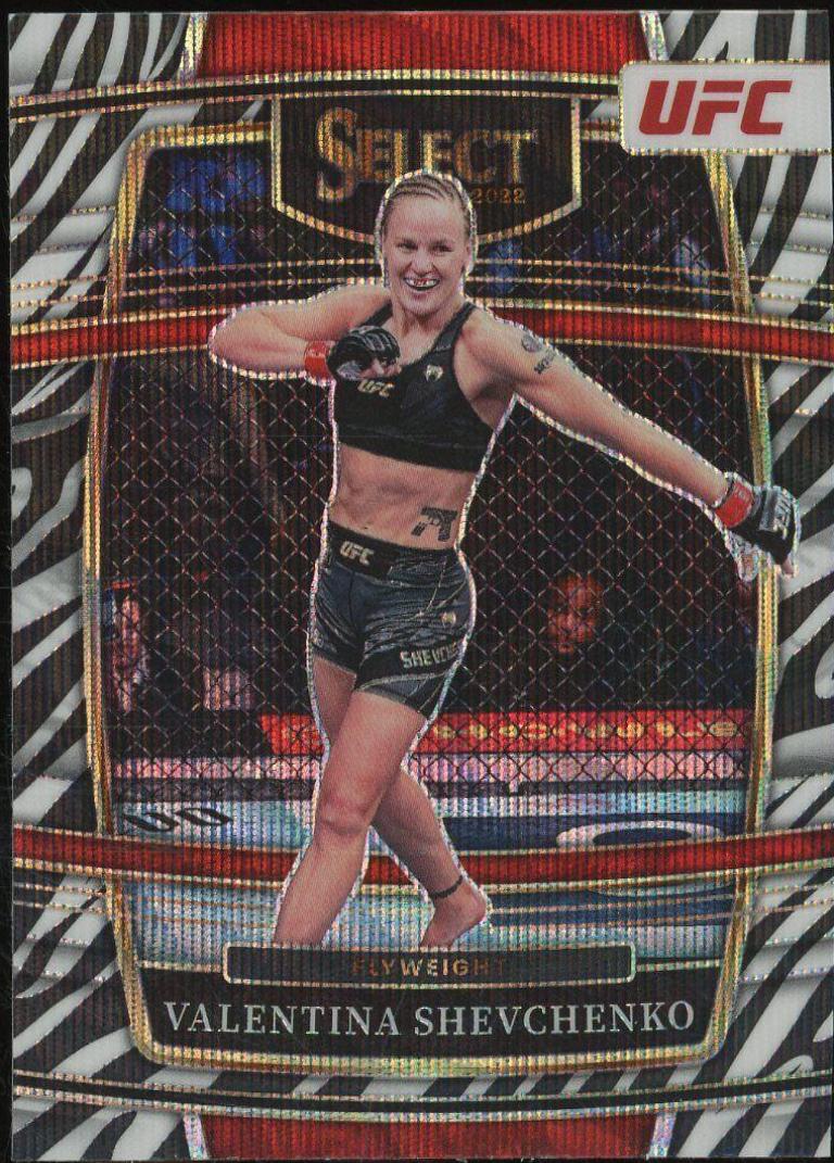 Valentina Shevchenko 2022 Panini Select UFC Concourse #67 Zebra