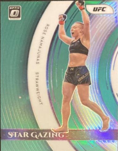 Rose Namajunas 2022 Panini Donruss Optic UFC Star Gazing #25 Green