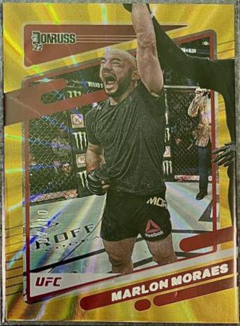 Marlon Moraes 2022 Panini Donruss UFC Base #74 Gold