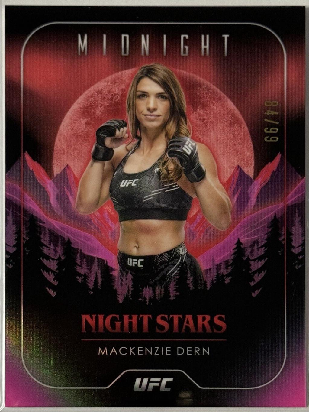 Mackenzie Dern 2024 Topps Midnight UFC Night Stars #NS-4 Twilight
