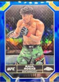 Raul Rosas 2024 Topps Chrome UFC Base #161 Blue Refractor