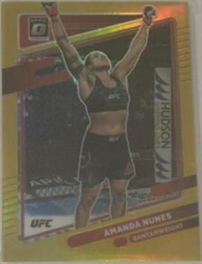 Amanda Nunes 2022 Panini Donruss Optic UFC Base #15 Gold