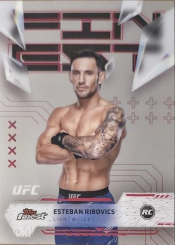 Esteban Ribovics 2025 Topps Finest UFC Base Uncommon #121 Refractor
