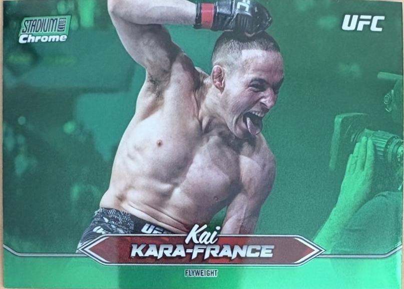 Kai Kara-France 2025 Topps Stadium Club UFC Base Chrome #C-67 Green Refractor