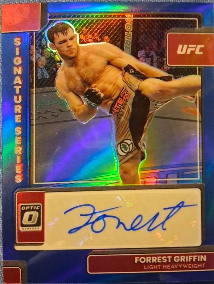 Forrest Griffin 2023 Panini Donruss Optic UFC Signature Series #15 Blue