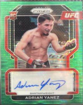 Adrian Yanez 2022 Panini Prizm UFC Signatures #SG-AYZ Green Pulsar