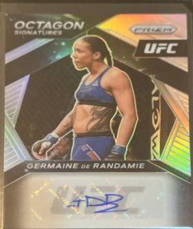 Germaine de Randamie 2021 Panini Prizm UFC Octagon Signatures #18 Silver