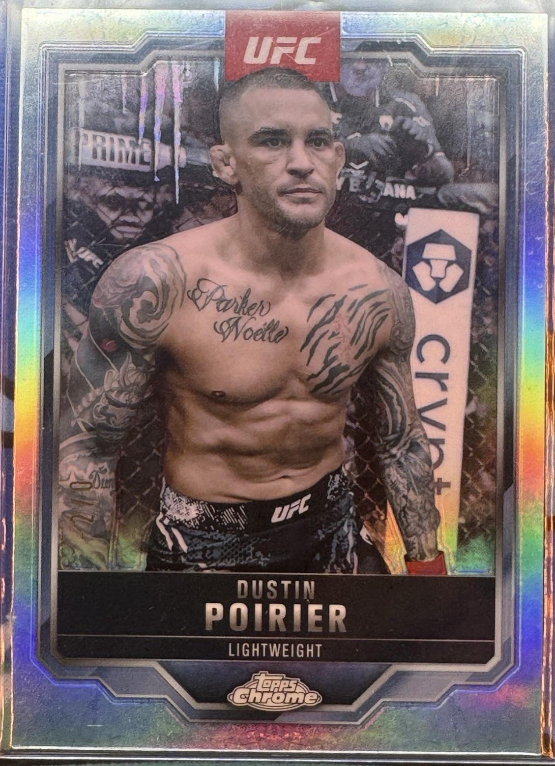 Dustin Poirier 2025 Topps Chrome UFC Base #7 FrozenFractor
