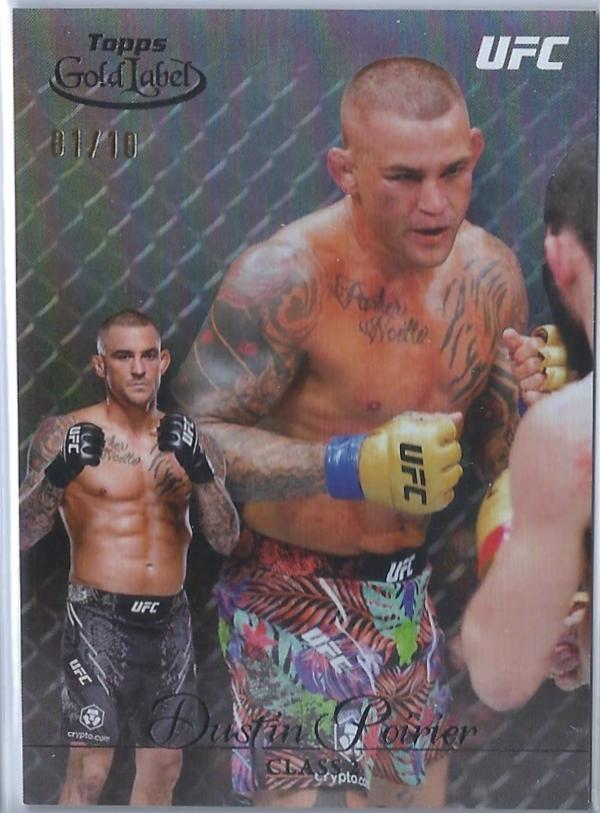 Dustin Poirier 2024 Topps Gold Label UFC Base Class II #15 Gold