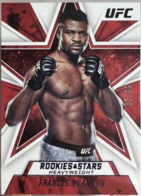 Francis Ngannou 2021 Panini Chronicles UFC Base Rookies and Stars #85 Blue