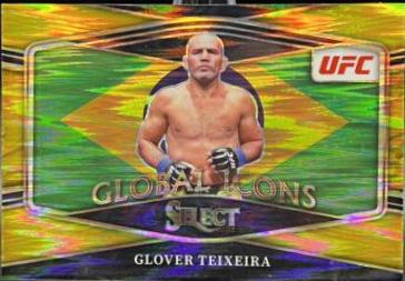 Glover Teixeira 2022 Panini Select UFC Global Icons #29 Gold Flash