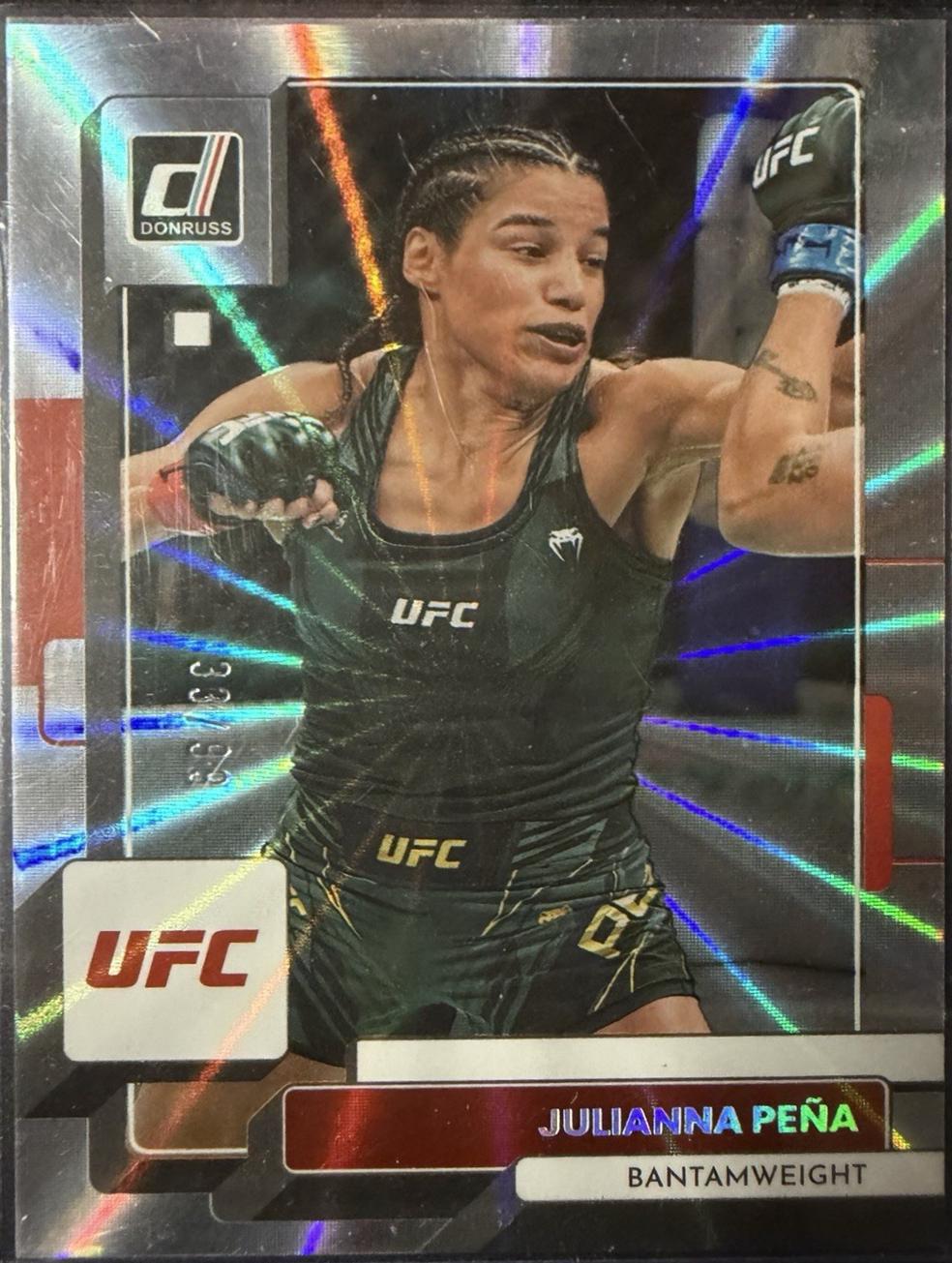 Julianna Peña 2023 Panini Donruss UFC Base #84 Laser