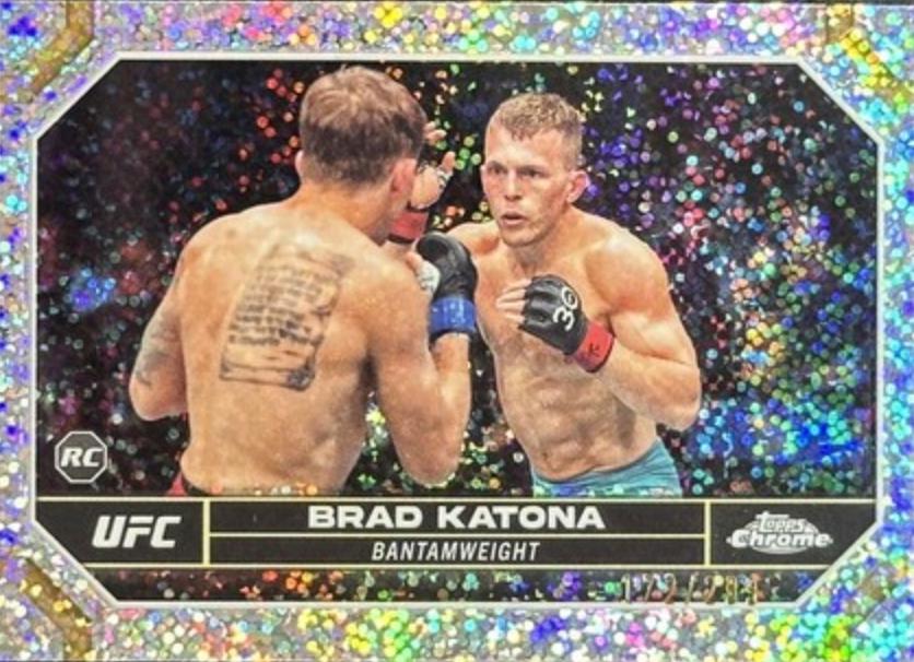 Brad Katona 2024 Topps Chrome UFC Base #1 Speckle Refractor