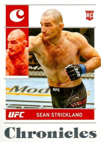 Sean Strickland 2022 Panini Chronicles UFC Base Chronicles #76 Gold