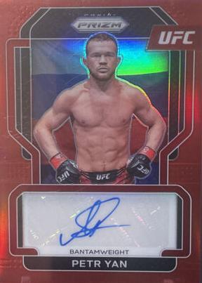 Petr Yan 2022 Panini Prizm UFC Signatures #53 Red