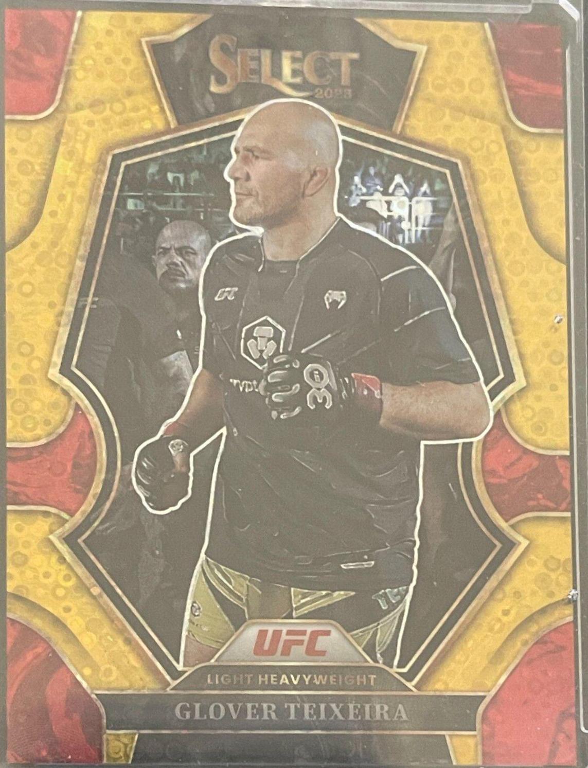 Glover Teixeira 2023 Panini Select UFC Premier Level #163 Gold Disco