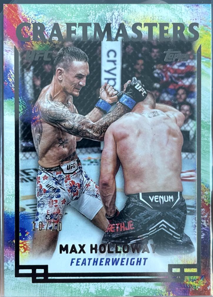 Max Holloway 2024 Topps Knockout UFC Craftmasters #CRM-19 Black