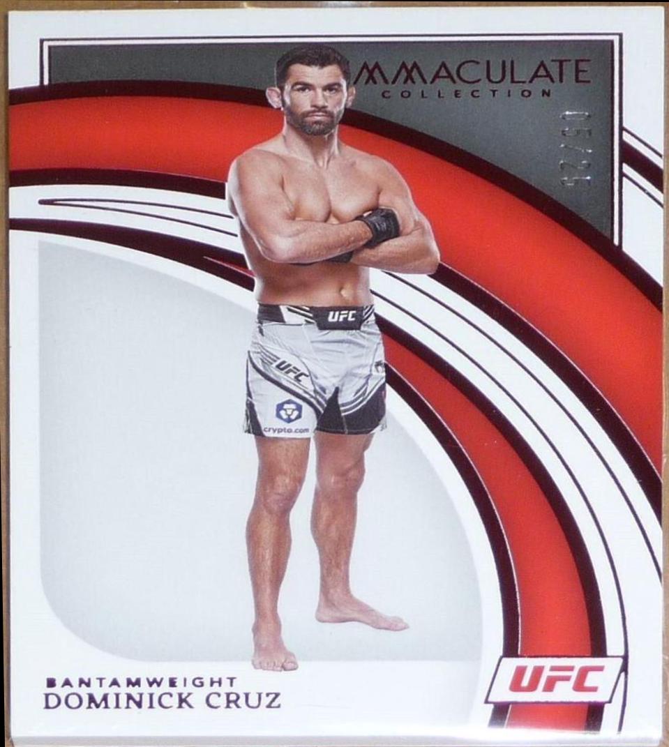 Dominick Cruz 2022 Panini Immaculate UFC Base #41 Red