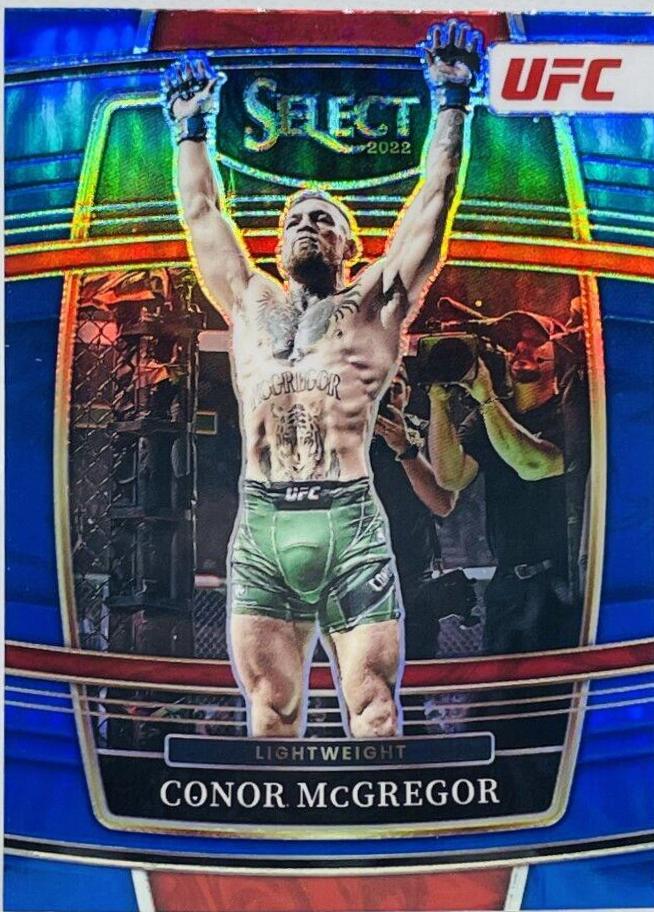 Conor McGregor 2022 Panini Select UFC Concourse #93 Blue Prizm