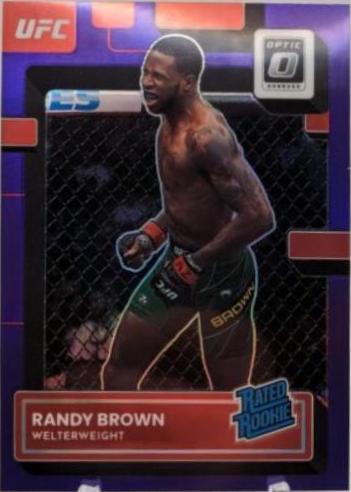 Randy Brown 2023 Panini Donruss Optic UFC Base #105 Purple