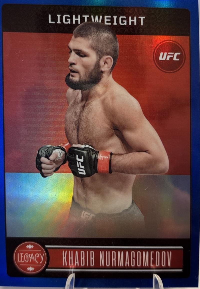 Khabib Nurmagomedov 2023 Panini Chronicles UFC Base Legacy Premium Edition #335 Blue