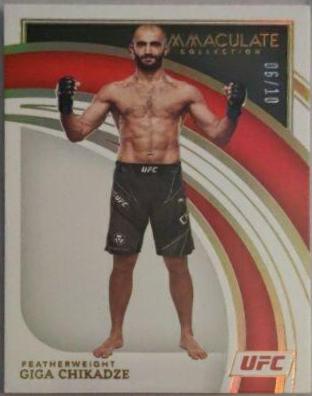 Giga Chikadze 2022 Panini Immaculate UFC Base #66 Gold