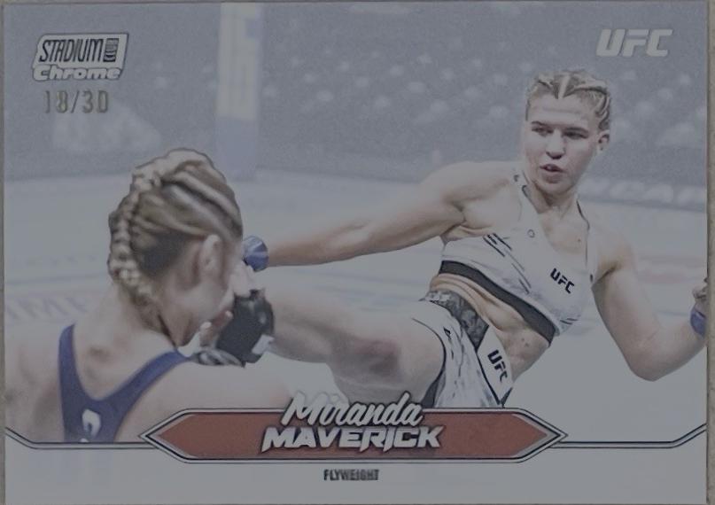 Miranda Maverick 2025 Topps Stadium Club UFC Base Chrome #C-196 Purple Refractor