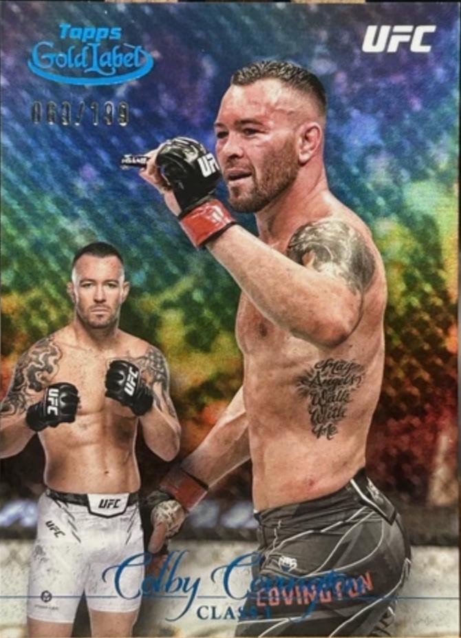 Colby Covington 2024 Topps Gold Label UFC Base Class I #88 Blue