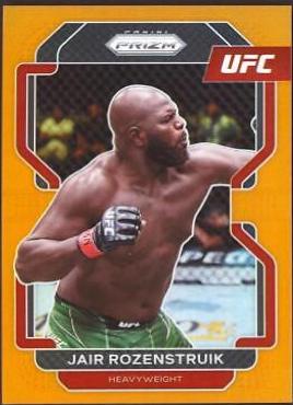 Jairzinho Rozenstruik 2022 Panini Prizm UFC Base #145 Orange
