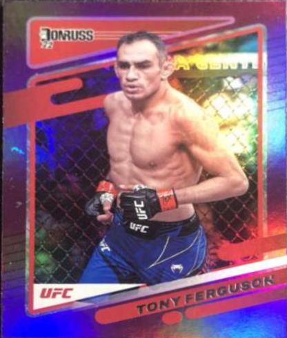 Tony Ferguson 2022 Panini Donruss UFC Base #10 Purple Flood