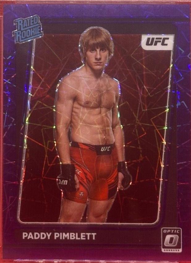Paddy Pimblett 2022 Panini Donruss Optic UFC Base #103 Purple Velocity