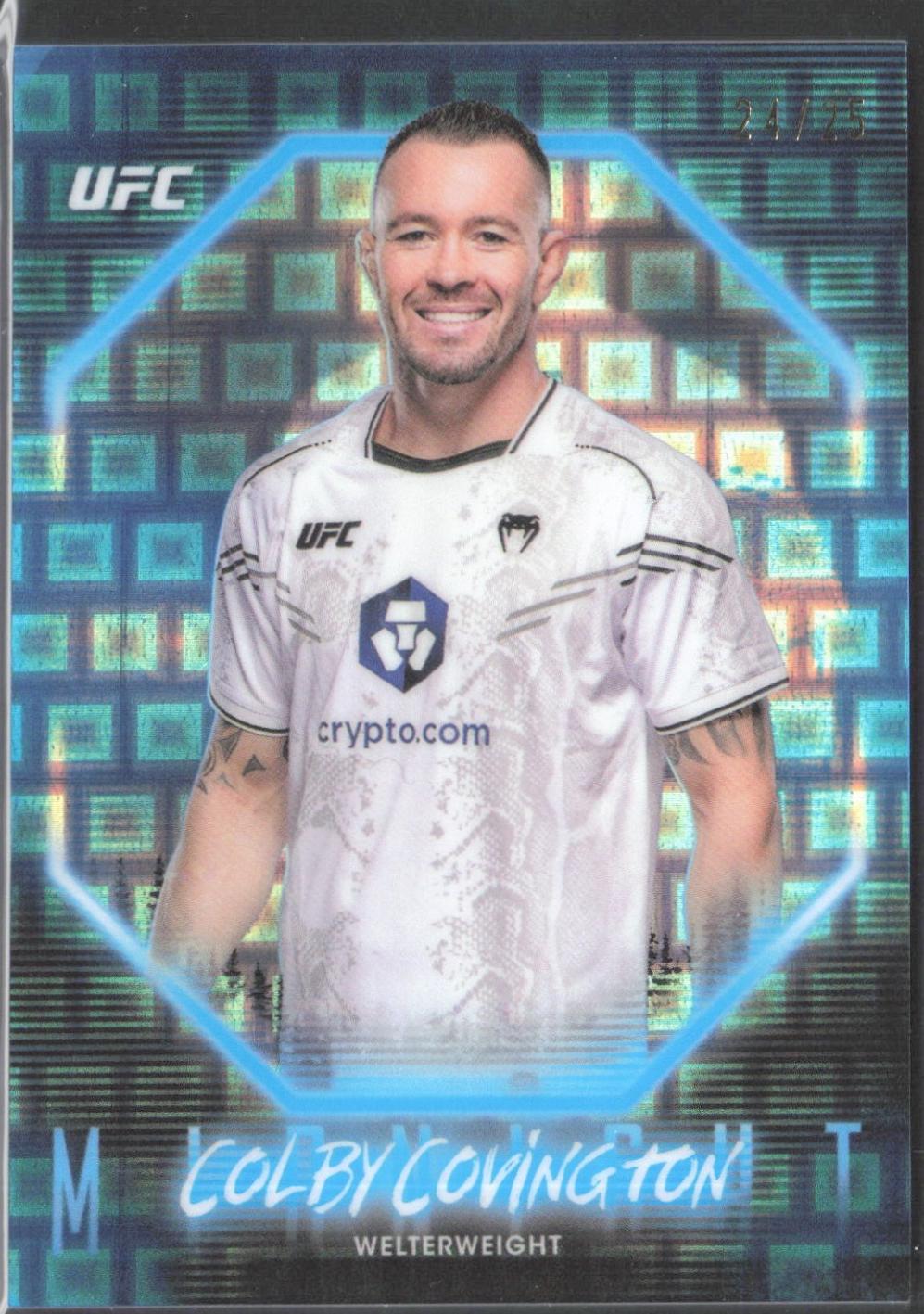 Colby Covington 2025 Topps Midnight UFC Base #30 Moonrise