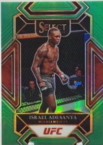 Israel Adesanya 2022 Panini Select UFC Mezzanine #383 Green