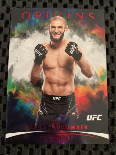 Khamzat Chimaev 2022 Panini Chronicles UFC Base Origins #138 Red