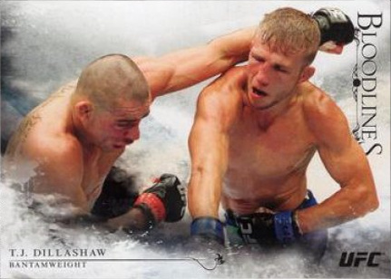 TJ Dillashaw 2014 Topps UFC Bloodlines Base #37 Platinum