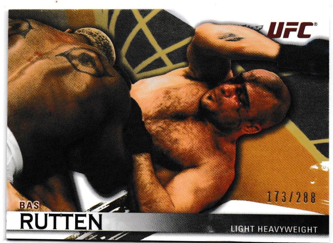 Bas Rutten 2010 Topps UFC Knockout Base #8 Gold