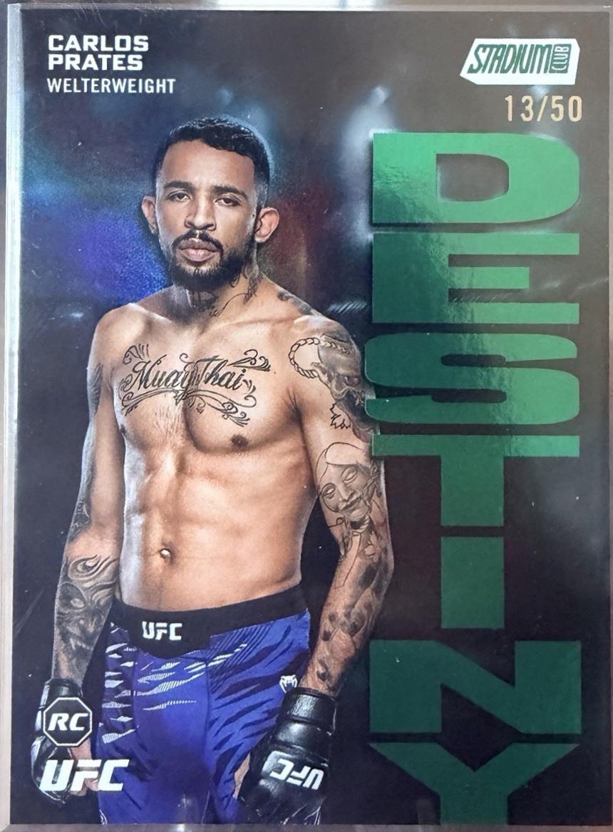 Carlos Prates 2025 Topps Stadium Club UFC Dynasty and Destiny #DD-12 Green