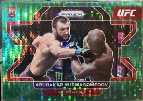 Abubakar Nurmagomedov 2022 Panini Prizm UFC Base #5 Green Pulsar