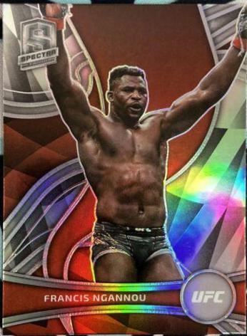 Francis Ngannou 2022 Panini Chronicles UFC Base Spectra #398 Silver
