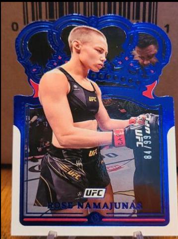 Rose Namajunas 2022 Panini Chronicles UFC Base Crown Royale #117 Blue